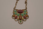 Vintage multi-stone statement necklace