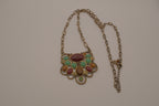 Vintage multi-stone statement necklace
