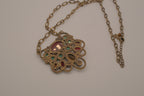 Vintage multi-stone statement necklace