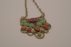 Vintage multi-stone statement necklace