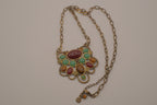 Vintage multi-stone statement necklace