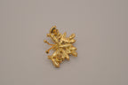 Amber rhinestone butterfly brooch&nbsp;