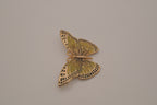 Vintage enamel butterfly brooch pin