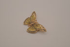 Vintage enamel butterfly brooch pin