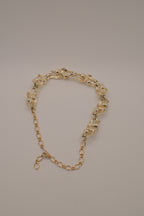 Lisner mid-century faux pearl link choker necklace