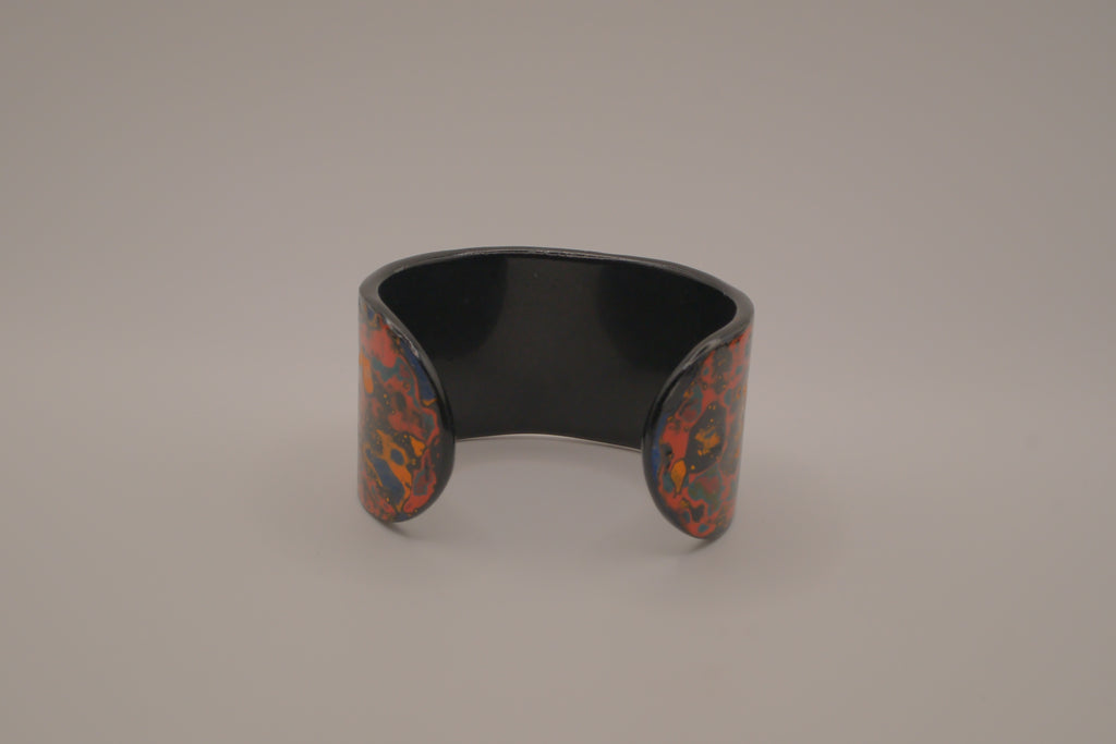 Mother of Pearl and Lacquer Cuff