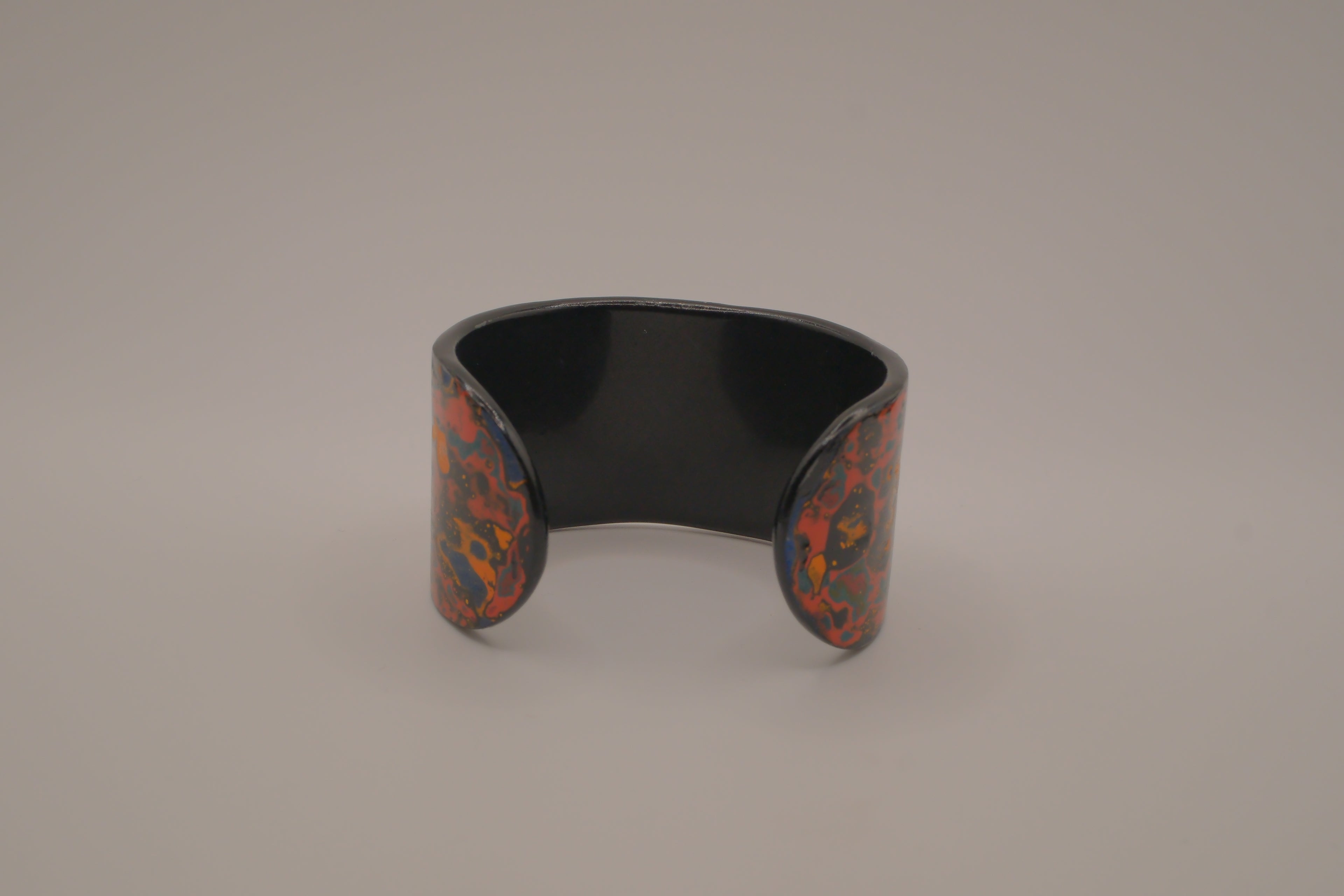 Mother of Pearl and Lacquer Cuff