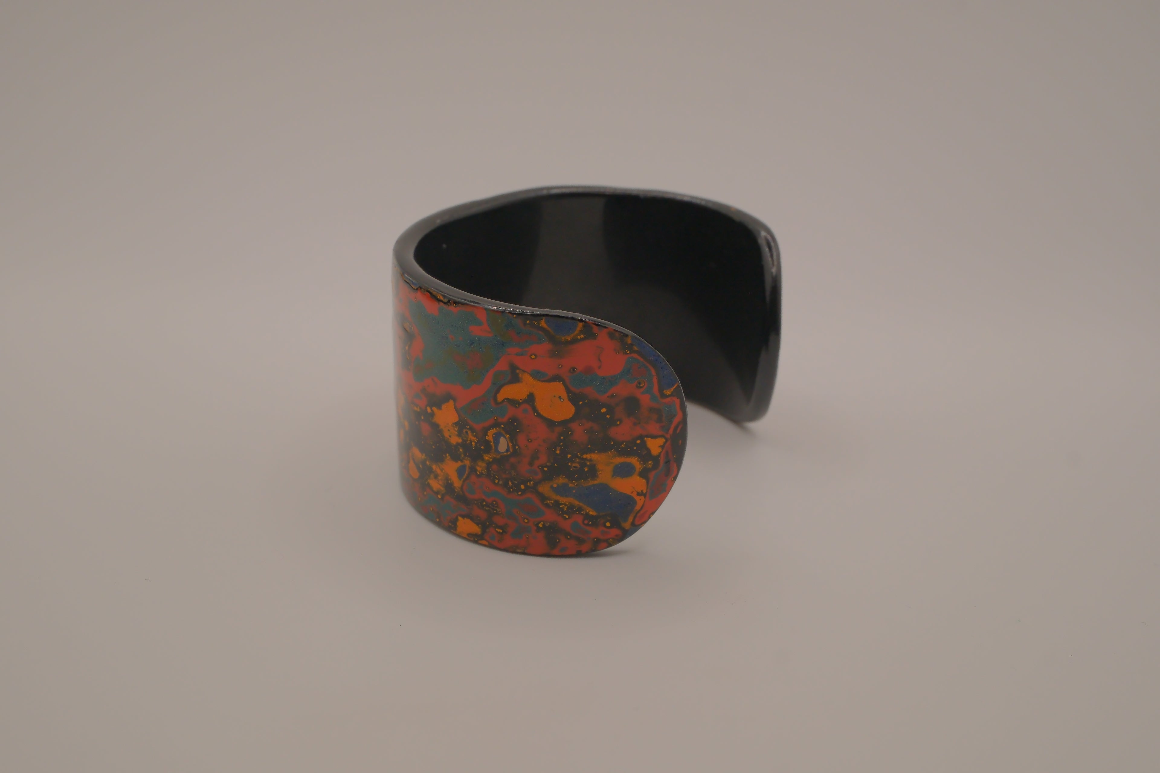 Mother of Pearl and Lacquer Cuff