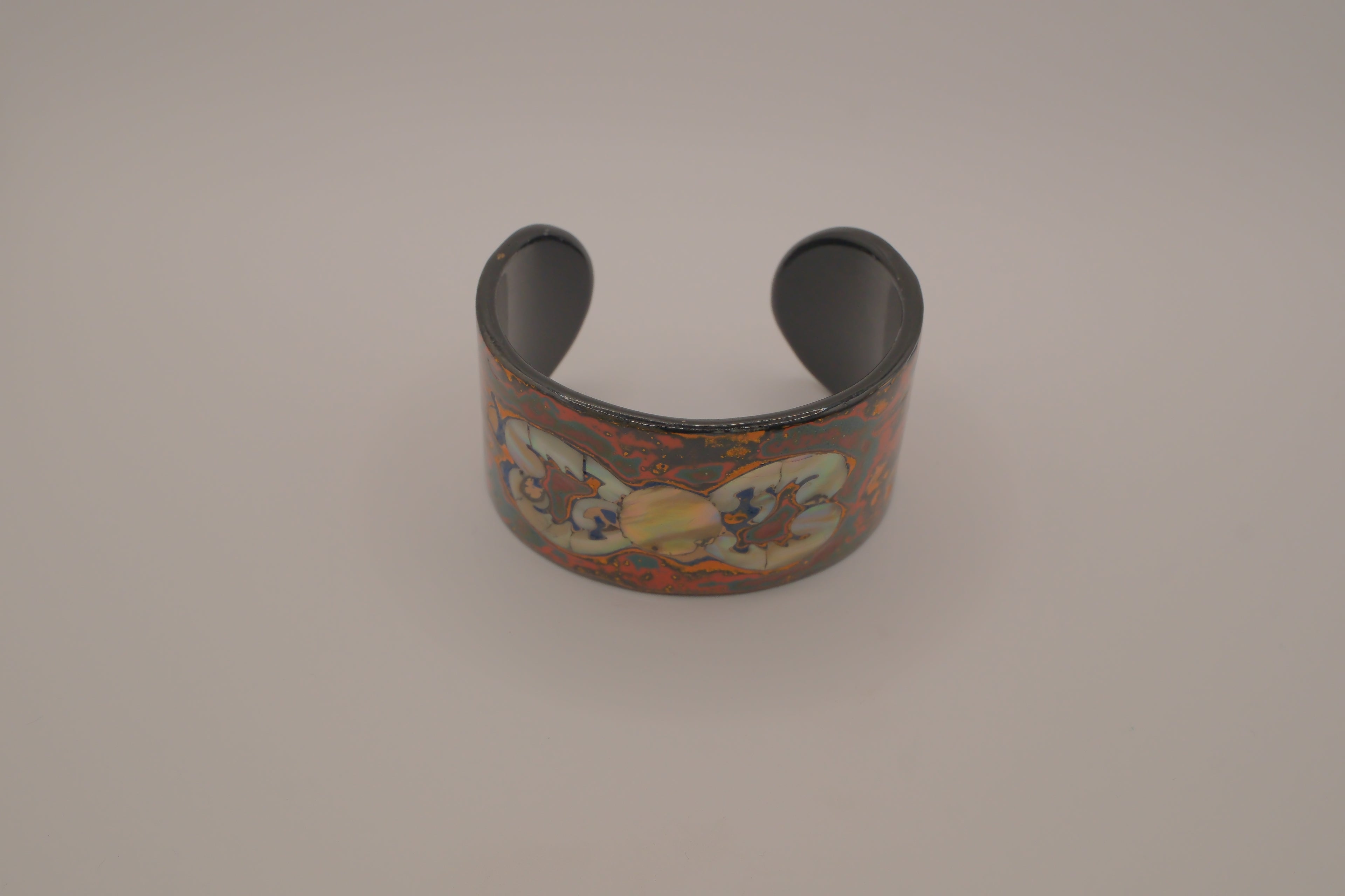 Mother of Pearl and Lacquer Cuff