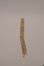 Vintage multi-strand Aurora Borealis (AB) rhinestone bracelet