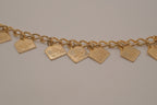 Vintage gold-tone Ten Commandments charm bracelet
