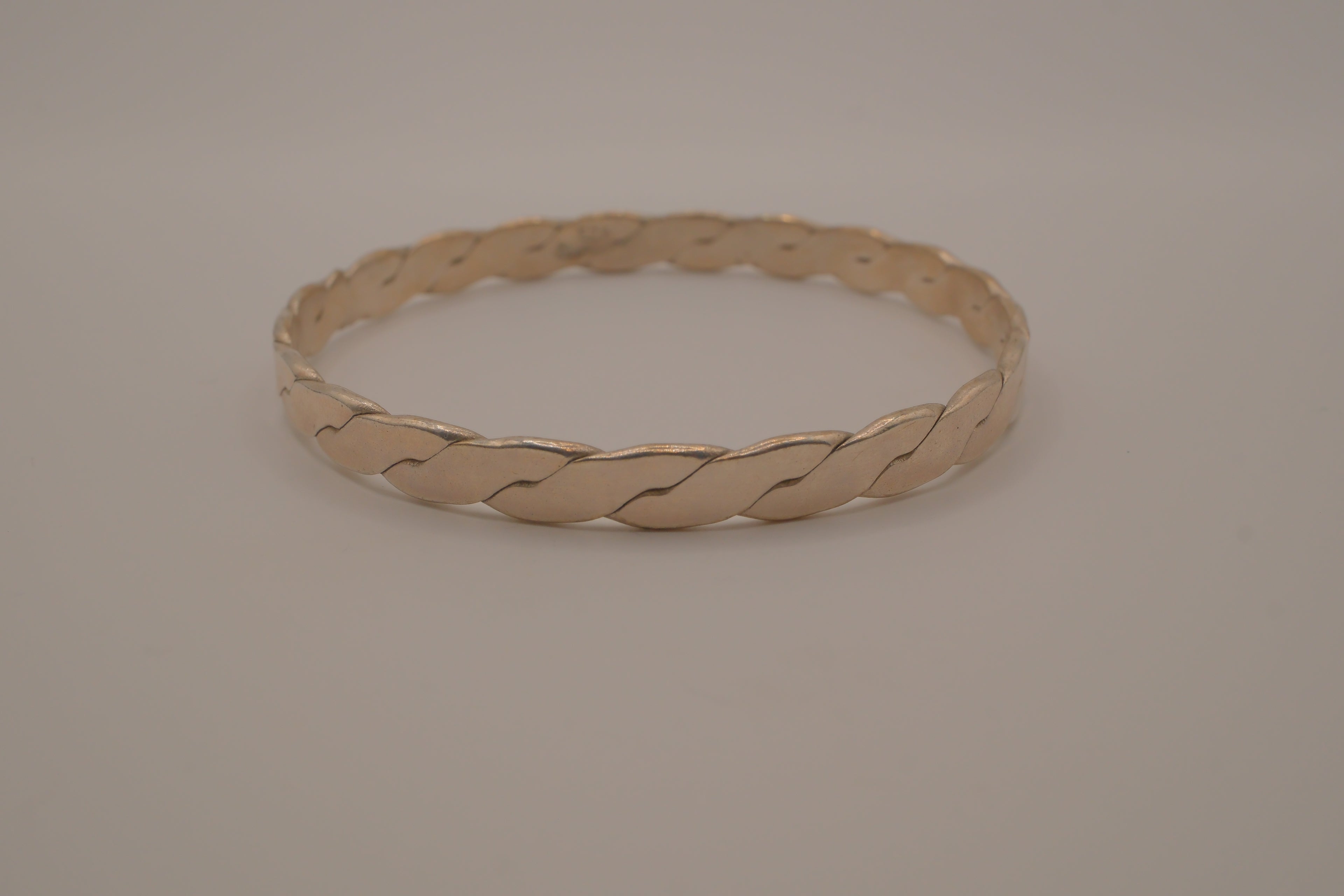 Mexico Sterling silver braided bangle bracelet