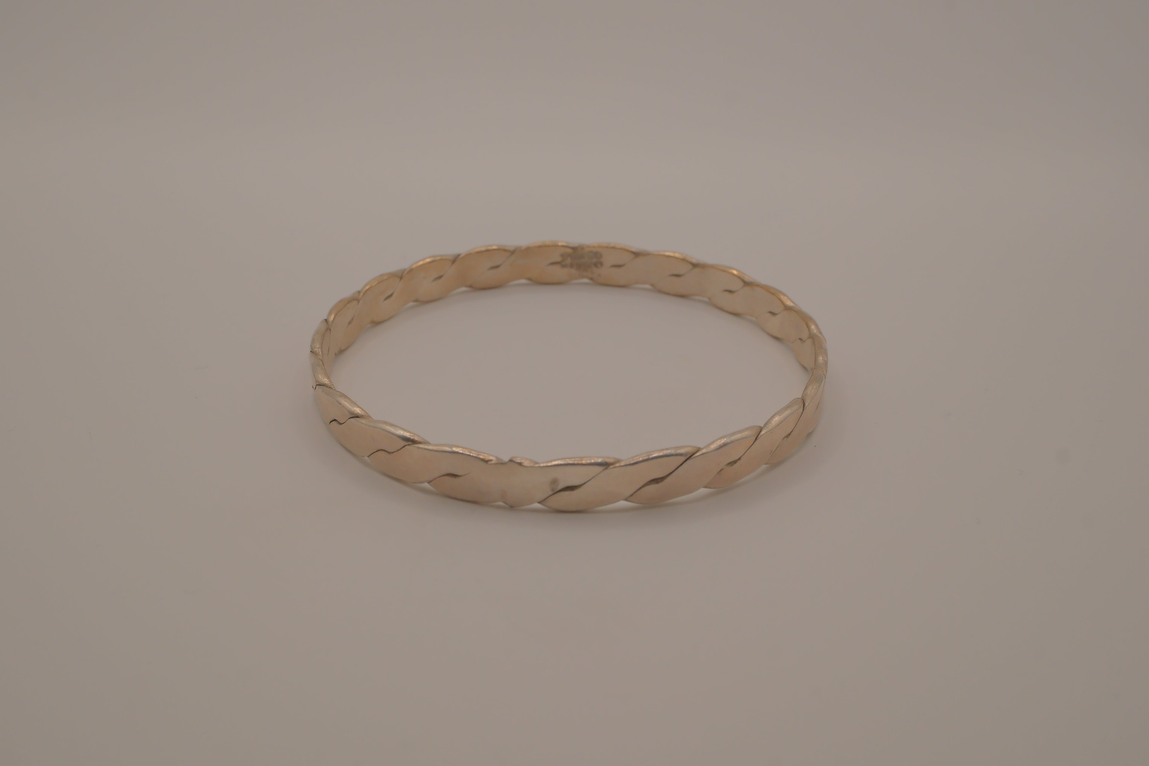 Mexico Sterling silver braided bangle bracelet
