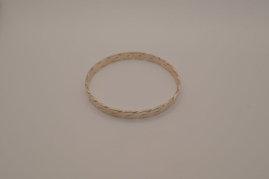 Mexico Sterling silver braided bangle bracelet