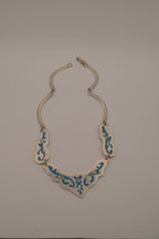 Vintage Mexican Alpaca silver collar necklace