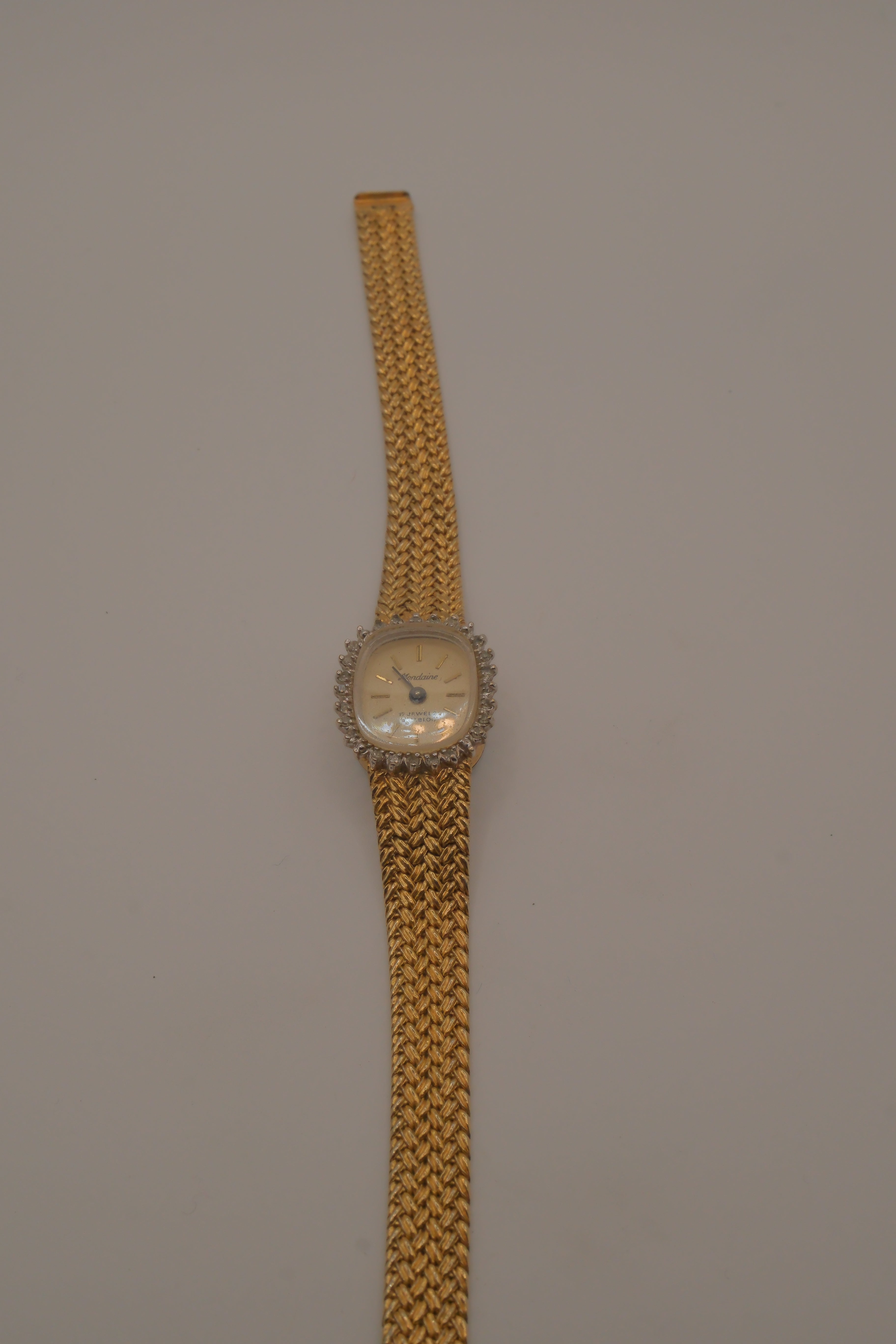 Vintage Mondaine 17 Jewels cocktail watch