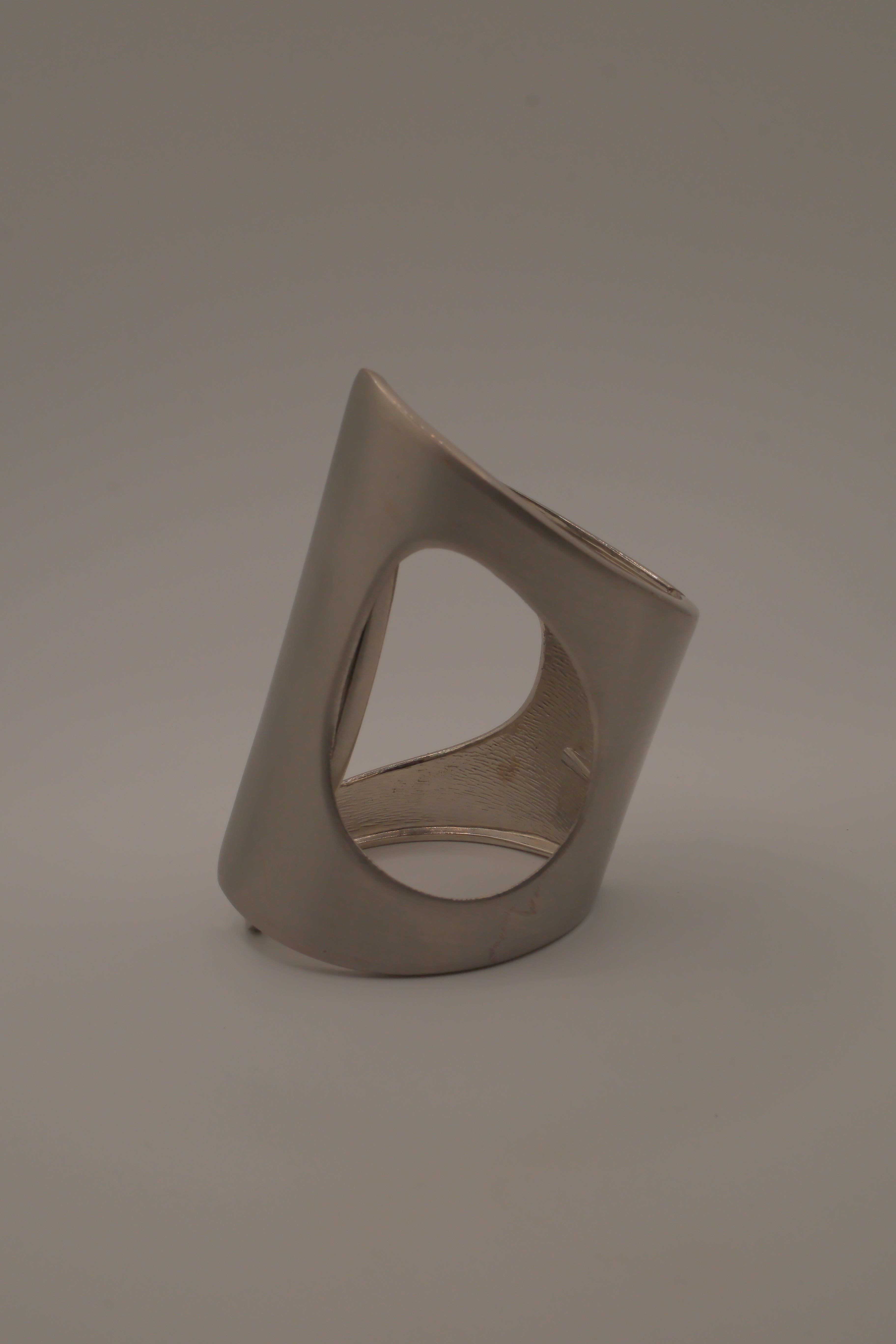 Large Sculptural Cutout Cuff Bracelet