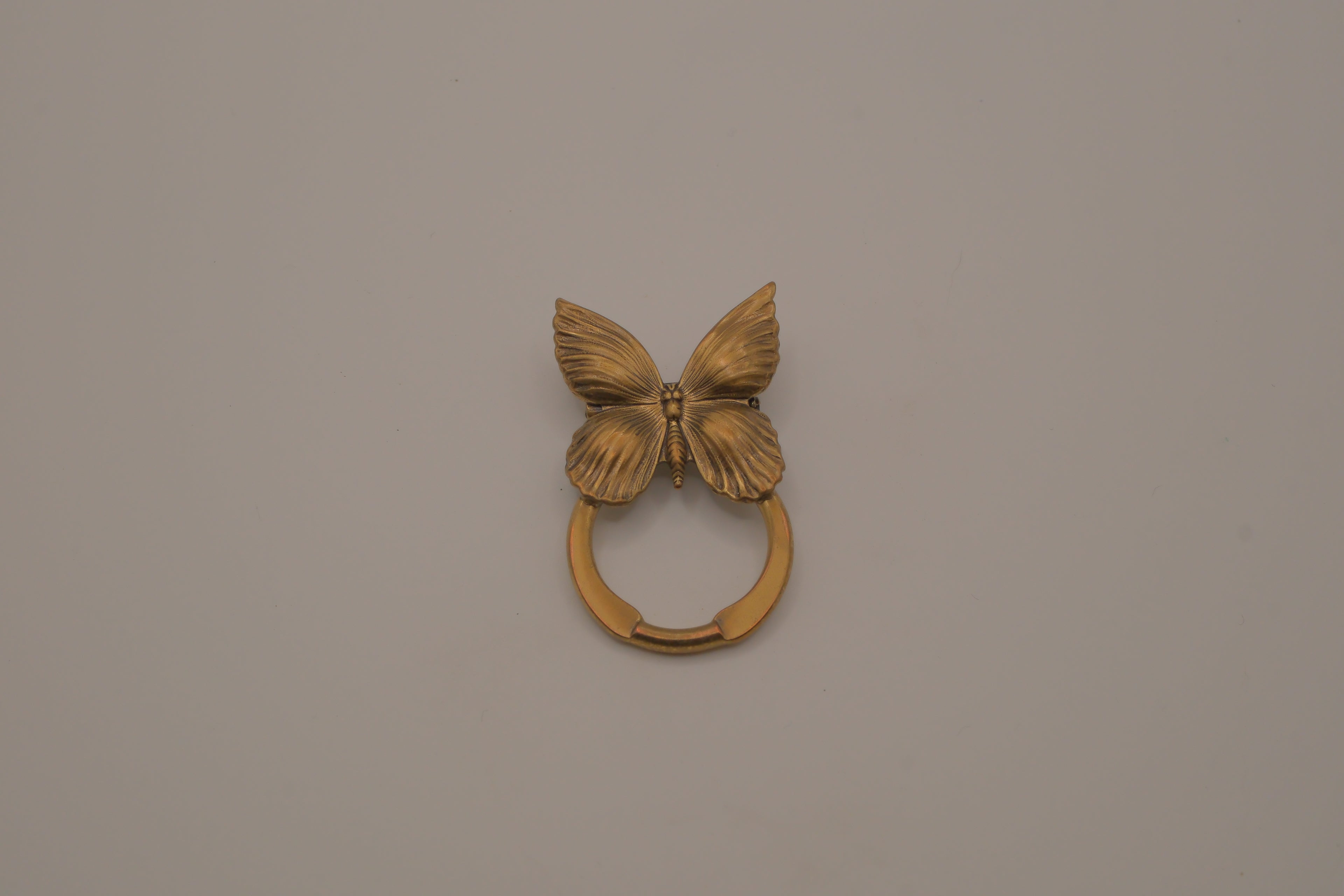 Vintage butterfly door knocker brooch