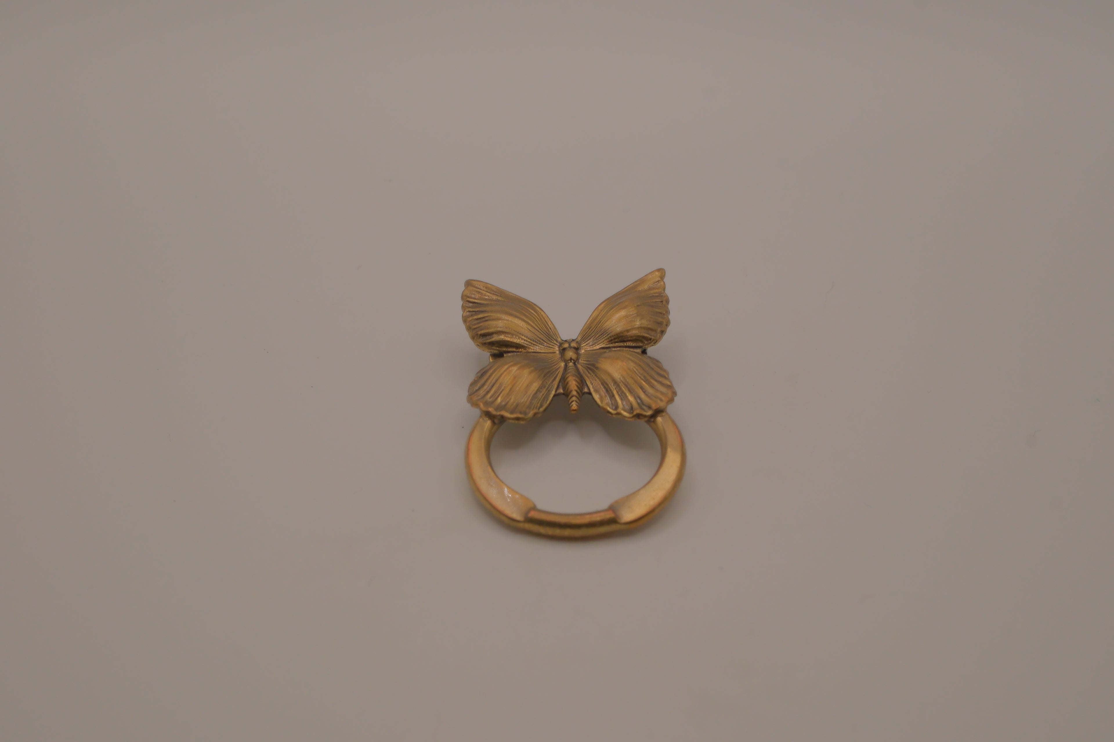 Vintage butterfly door knocker brooch