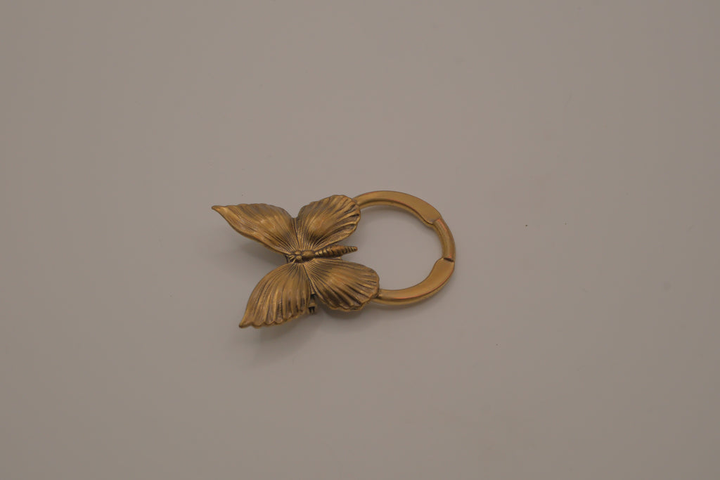 Vintage butterfly door knocker brooch