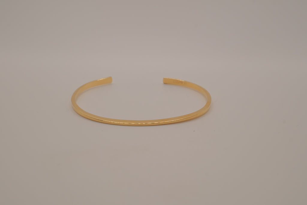 Avon minimalist gold-tone open cuff bracelet
