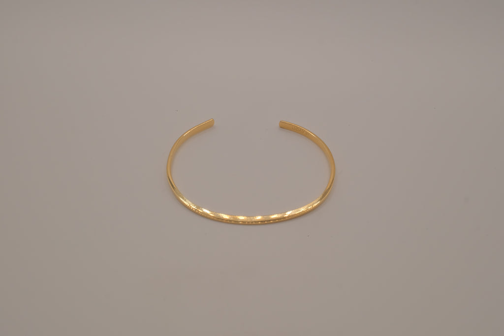 Avon minimalist gold-tone open cuff bracelet