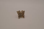 Antique gold butterfly bag pin