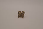 Antique gold butterfly bag pin
