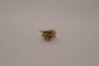 Antique gold butterfly bag pin