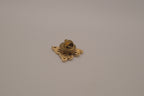 Antique gold butterfly bag pin