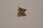 Antique gold butterfly bag pin
