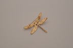 Purple enamel dragonfly brooch