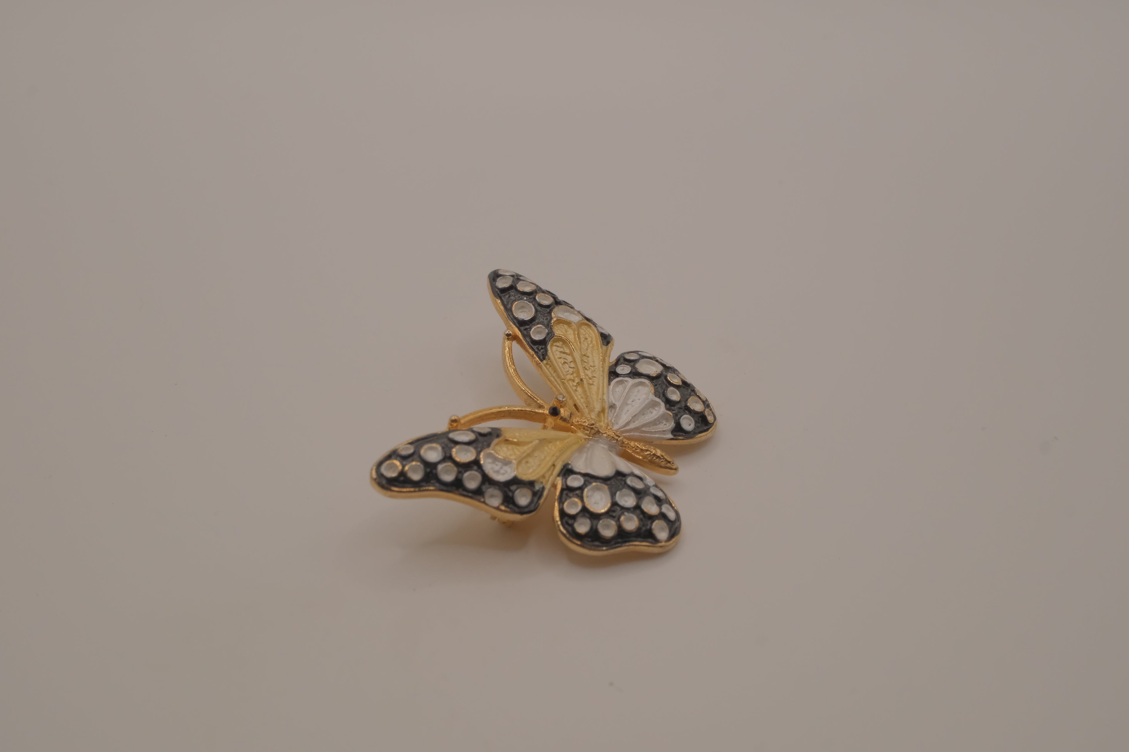Black and Yellow butterfly brooch