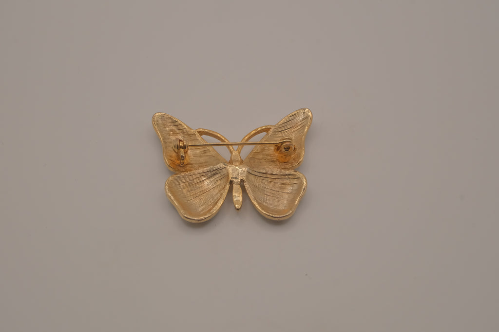 Black and Yellow butterfly brooch