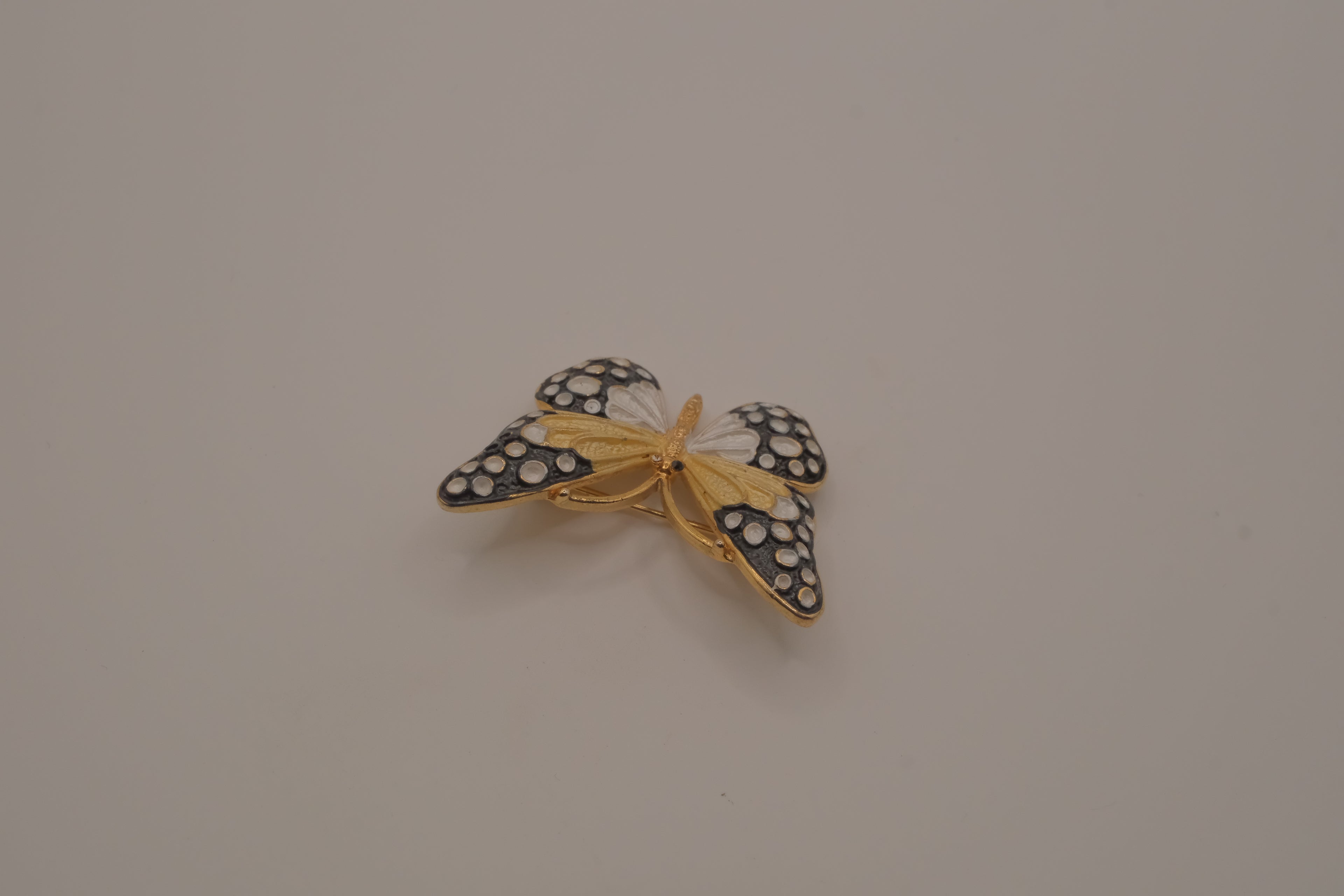 Black and Yellow butterfly brooch