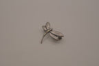 Vintage antique silver dragonfly brooch