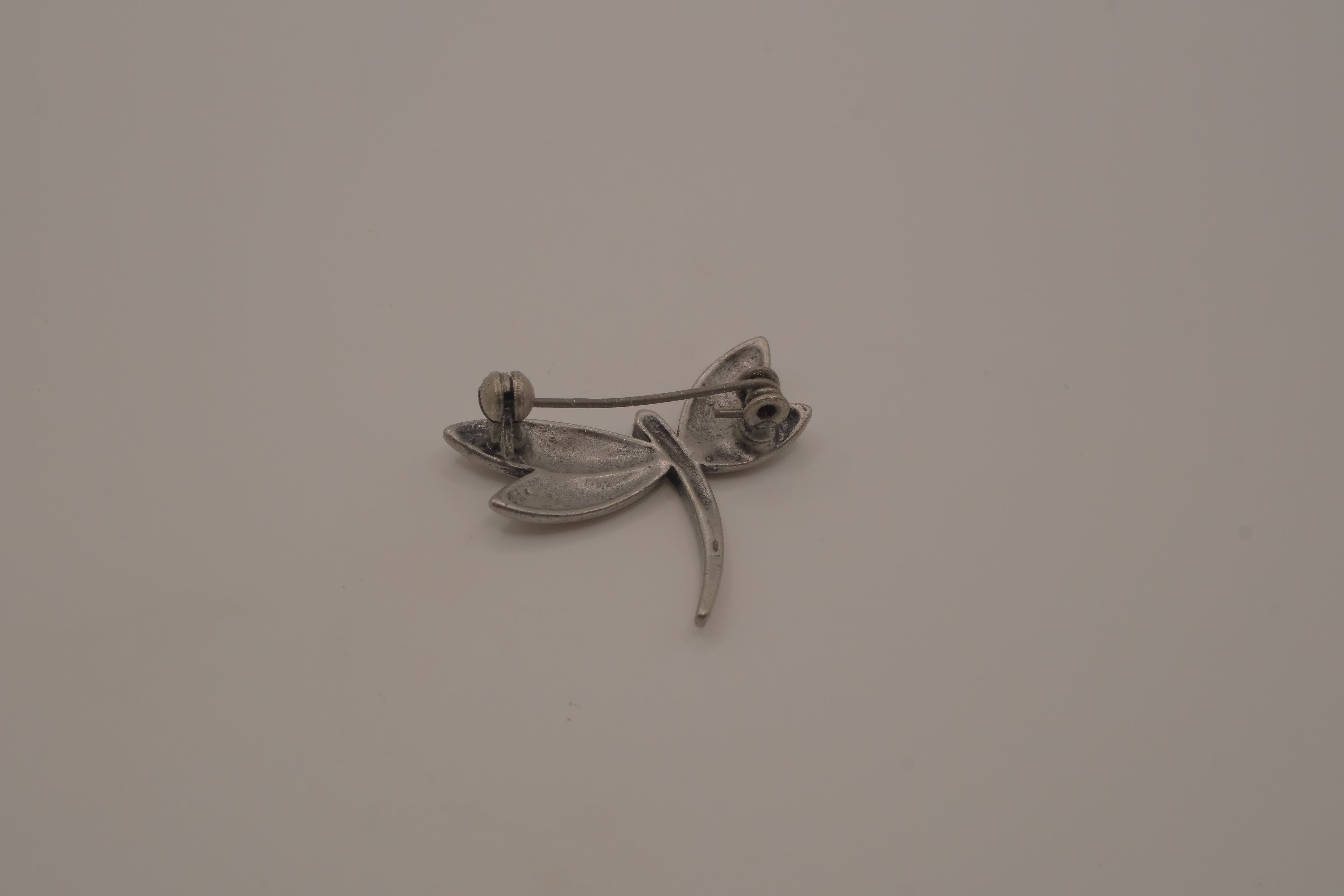 Vintage antique silver dragonfly brooch