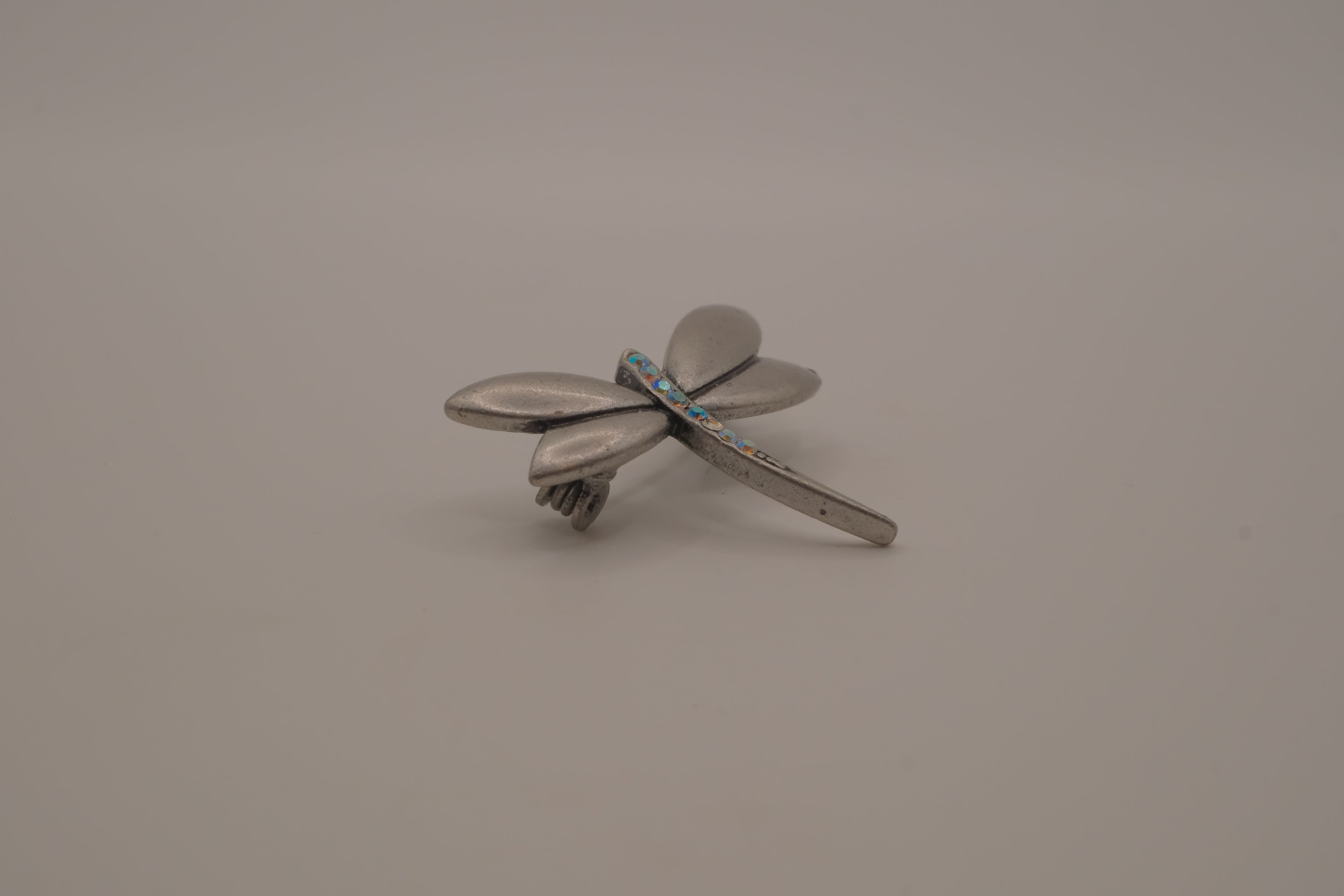 Vintage antique silver dragonfly brooch