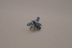 Blue crystal rhinestone Insect brooch