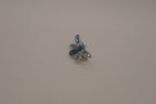 Blue crystal rhinestone Insect brooch