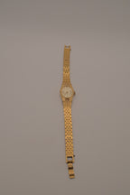 Vintage Seiko women's gold-tone cocktail dress watch