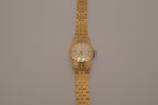Vintage Seiko women's gold-tone cocktail dress watch