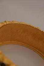 Avon gold textured quilted bangle bracelet