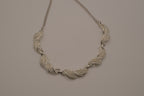 Vintage mid-century silver-tone choker necklace
