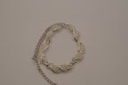 Vintage mid-century silver-tone choker necklace