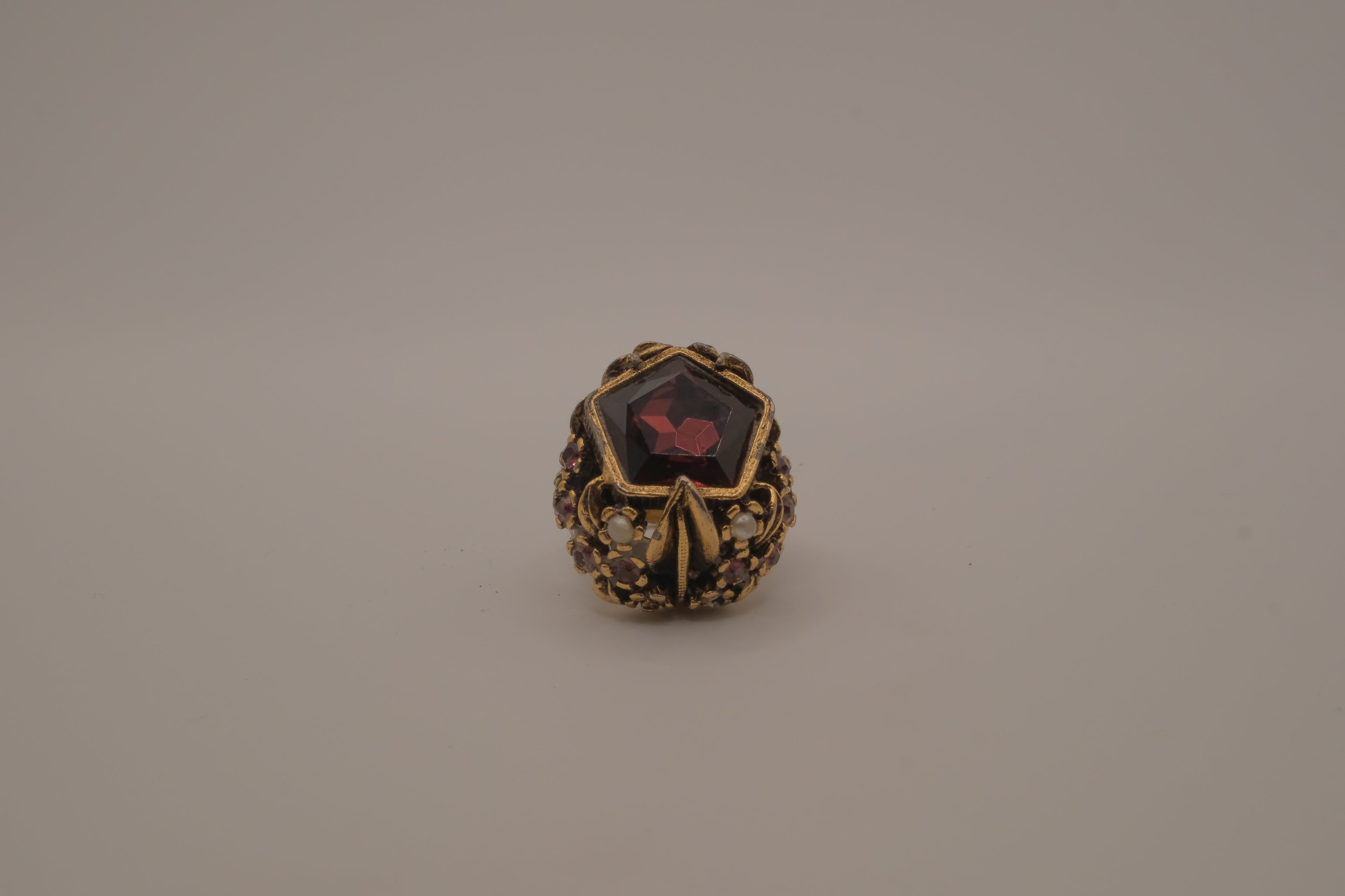 Vintage ornate statement cocktail ring