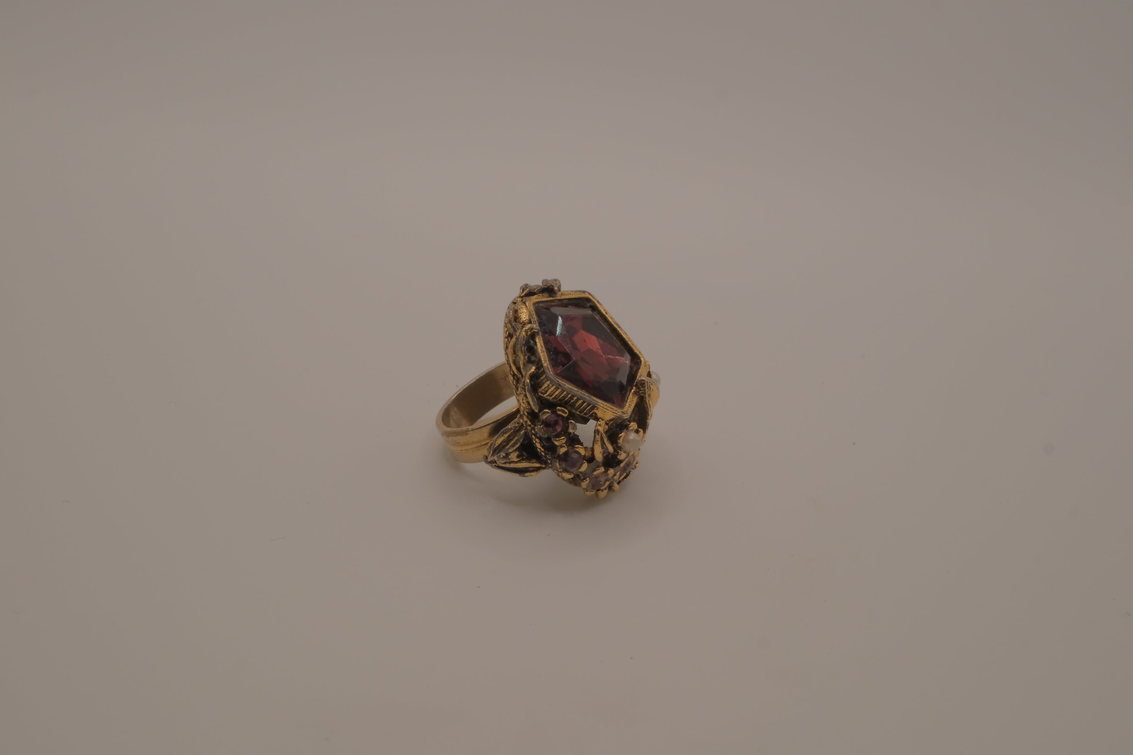 Vintage ornate statement cocktail ring