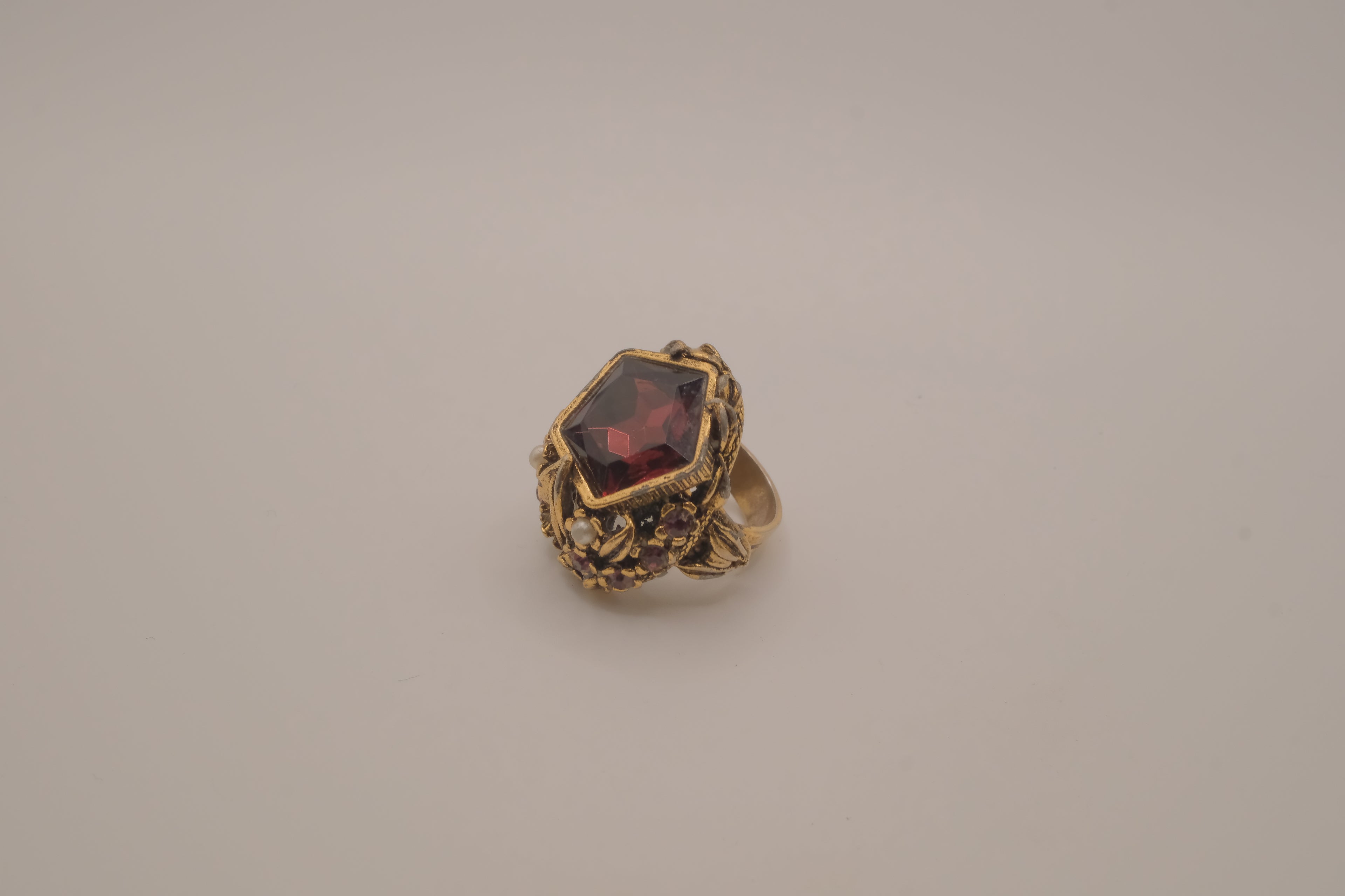 Vintage ornate statement cocktail ring