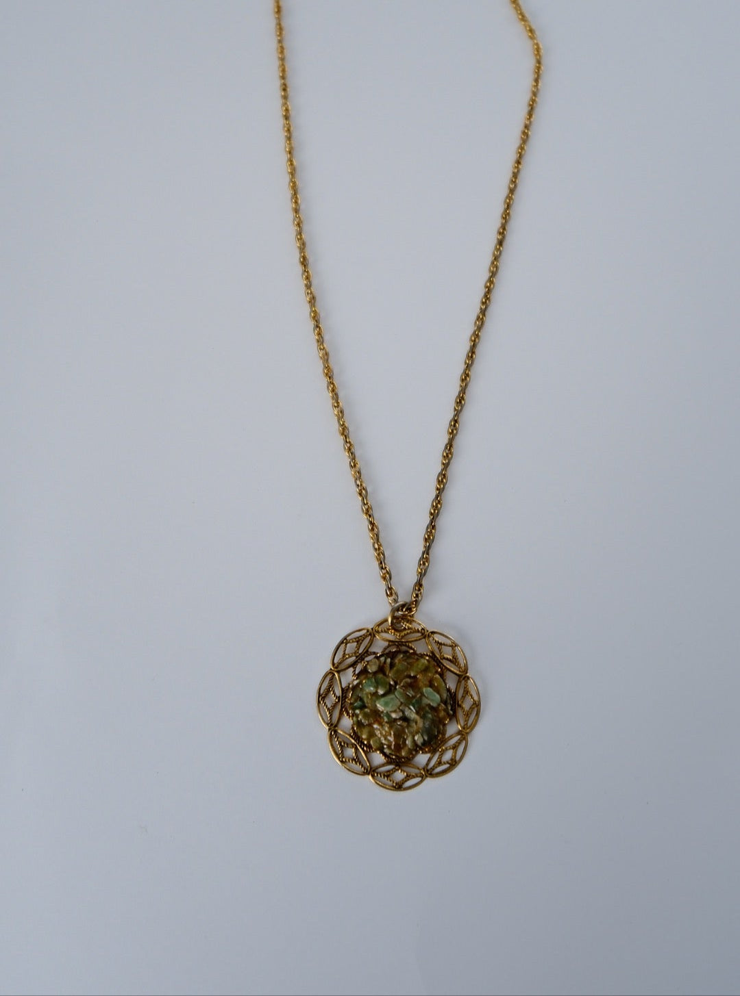 Natural Jade Cluster Necklace