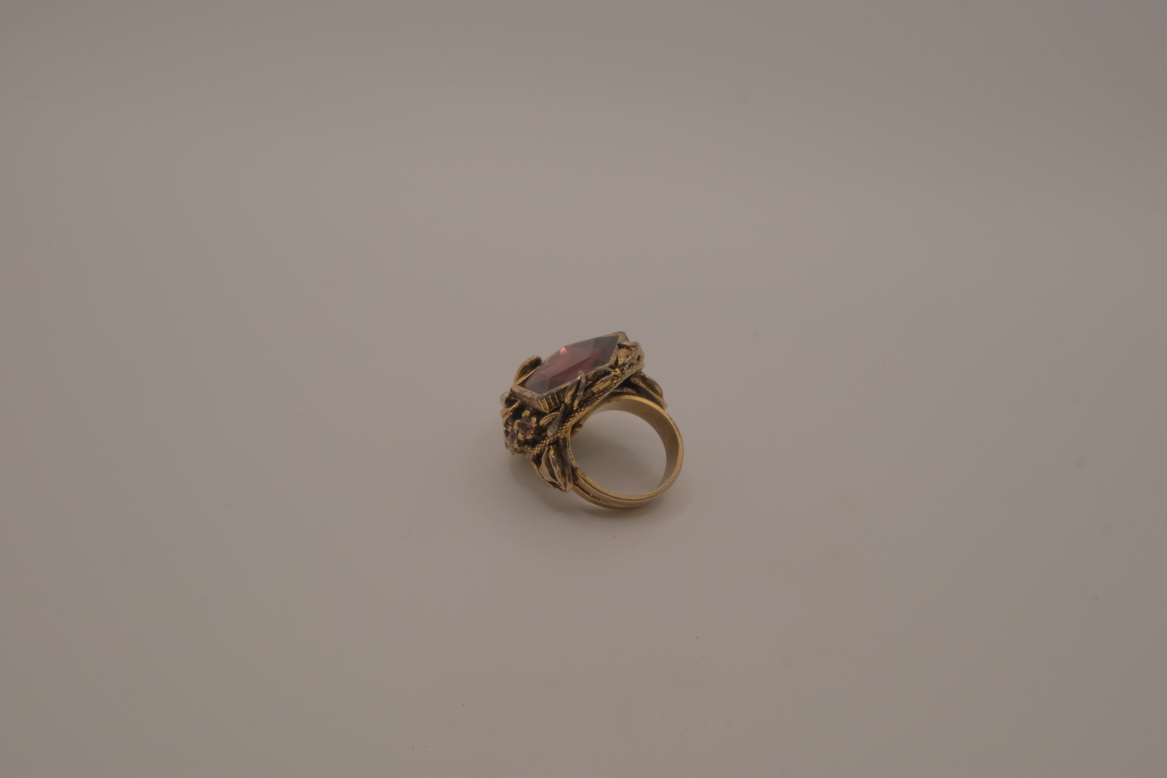 Vintage ornate statement cocktail ring